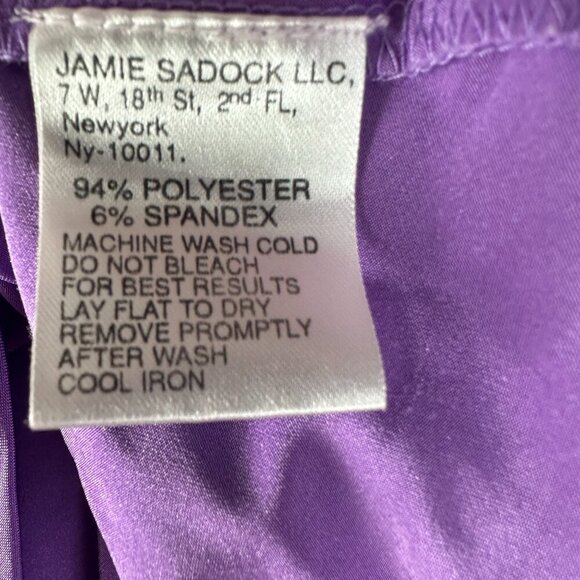 Jamie Sadock Shirt Womens Small Purple Knit Sleeveless Zip Neck Golf Top Pullov - Picture 6 of 8